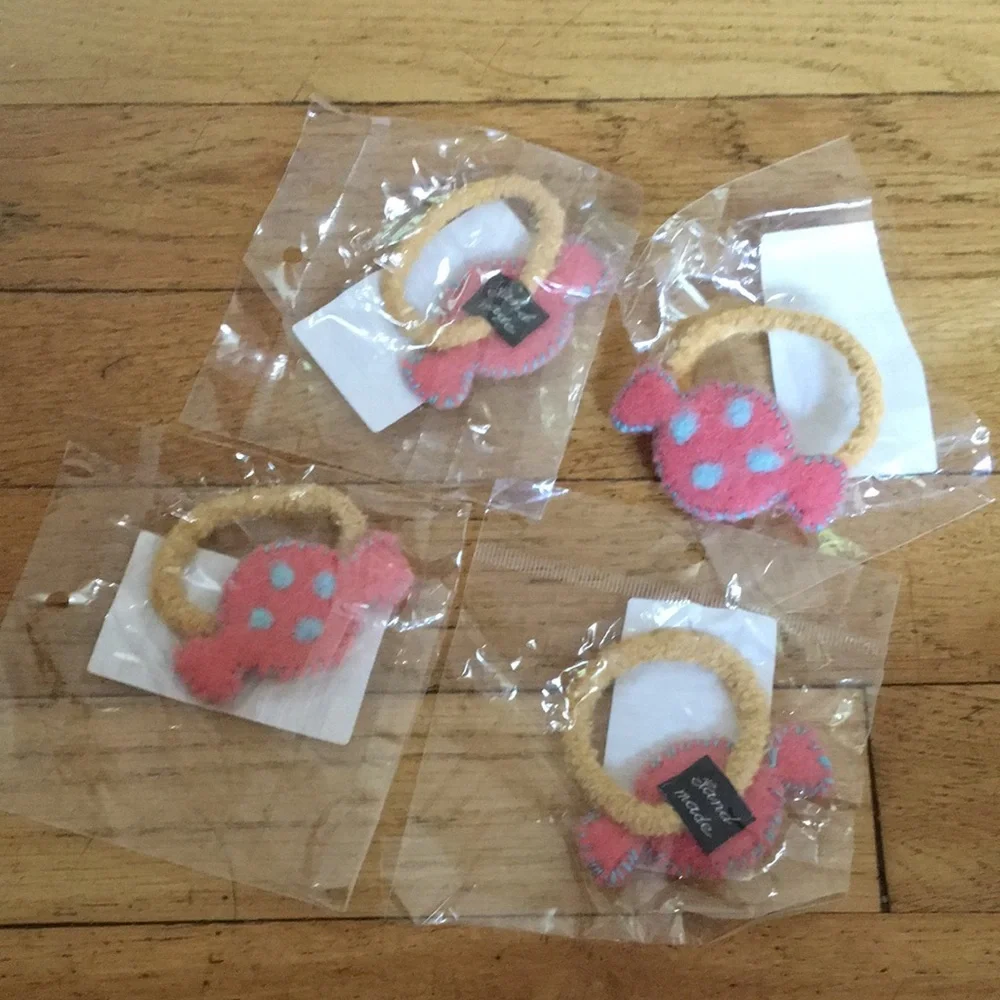 Pink Fish Hair Elastics for Kids – Soft Elastic Bands